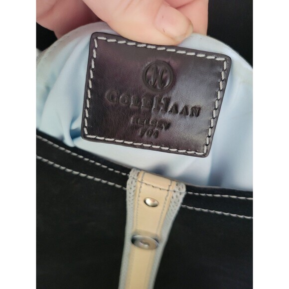 Vintage Cole Haan Black Suede and leather Backpack - Picture 9 of 12